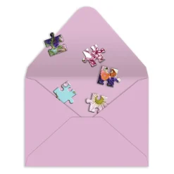 Galison Say It With Flowers Hi Greeting Card Puzzle