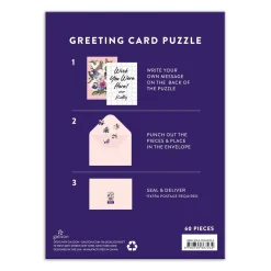 Galison Say It With Flowers XOXO Greeting Card Puzzle
