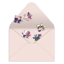 Galison Say It With Flowers XOXO Greeting Card Puzzle