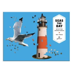Galison Seas The Day 2 in 1 Shaped Puzzle