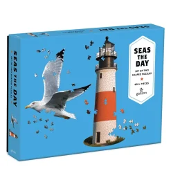 Galison Seas The Day 2 in 1 Shaped Puzzle