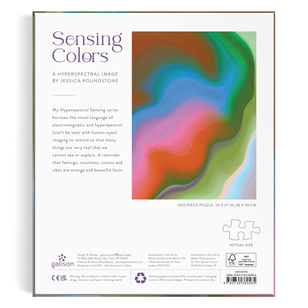 Galison Sensing Colors by Jessica Poundstone 1000 Piece Puzzle