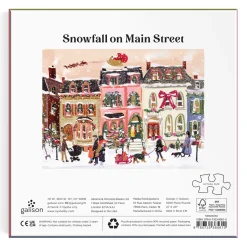 Galison Snowfall on Main Street 1000 Piece Foil Puzzle