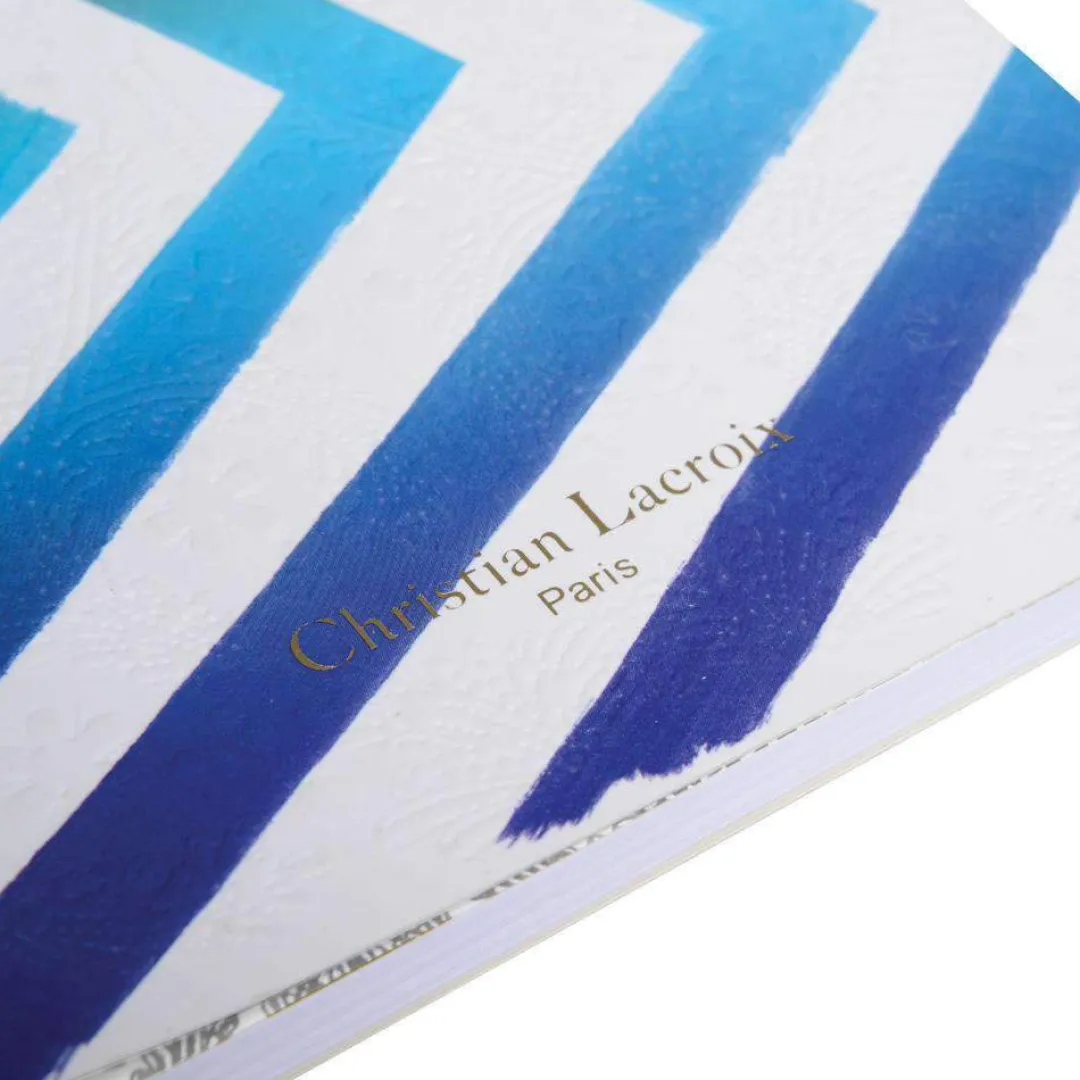 Galison Sol Y Sombra Sunrise Blue Embossed Paseo Notebook