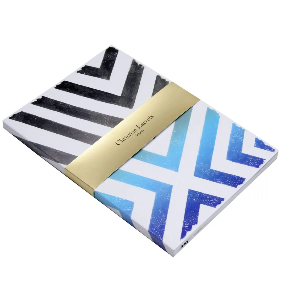 Galison Sol Y Sombra Sunrise Blue Embossed Paseo Notebook