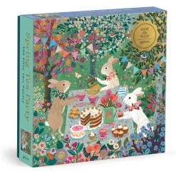 Galison Spring Tea Party 500 Piece Foil Puzzle