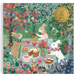 Galison Spring Tea Party 500 Piece Foil Puzzle