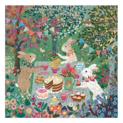 Galison Spring Tea Party 500 Piece Foil Puzzle