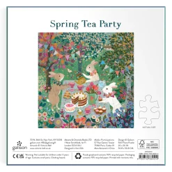 Galison Spring Tea Party 500 Piece Foil Puzzle