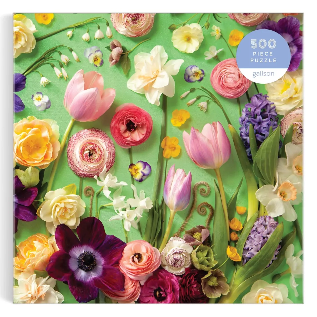 Galison Springtime Petals 500 Piece Puzzle