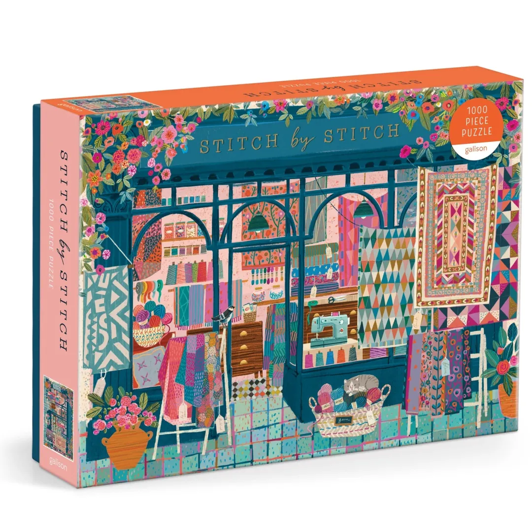 Galison Stitch by Stitch 1000 Piece Puzzle