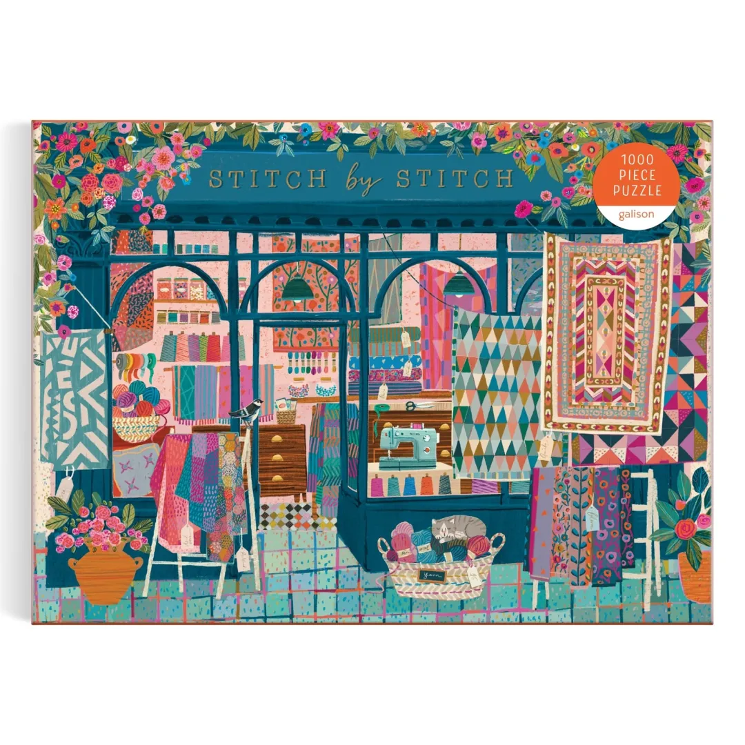 Galison Stitch by Stitch 1000 Piece Puzzle