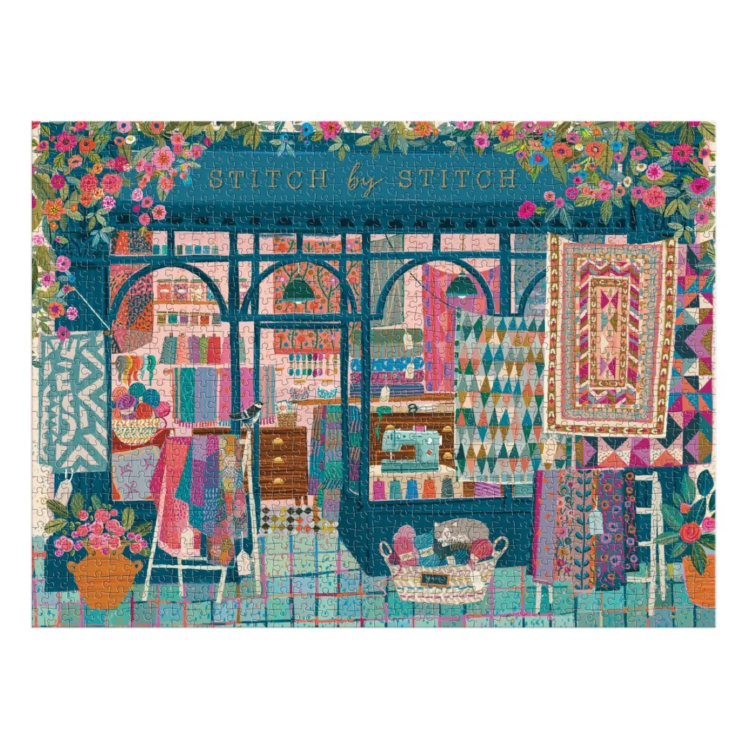 Galison Stitch by Stitch 1000 Piece Puzzle