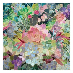 Galison Succulent Mosaic 500 Piece Foil Puzzle