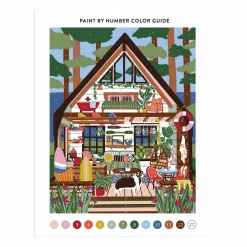Galison Surf Shack Hideaway 11 x 14 Paint By Number Kit