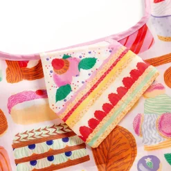 Galison Sweet Confections Packable Nylon Tote Bag