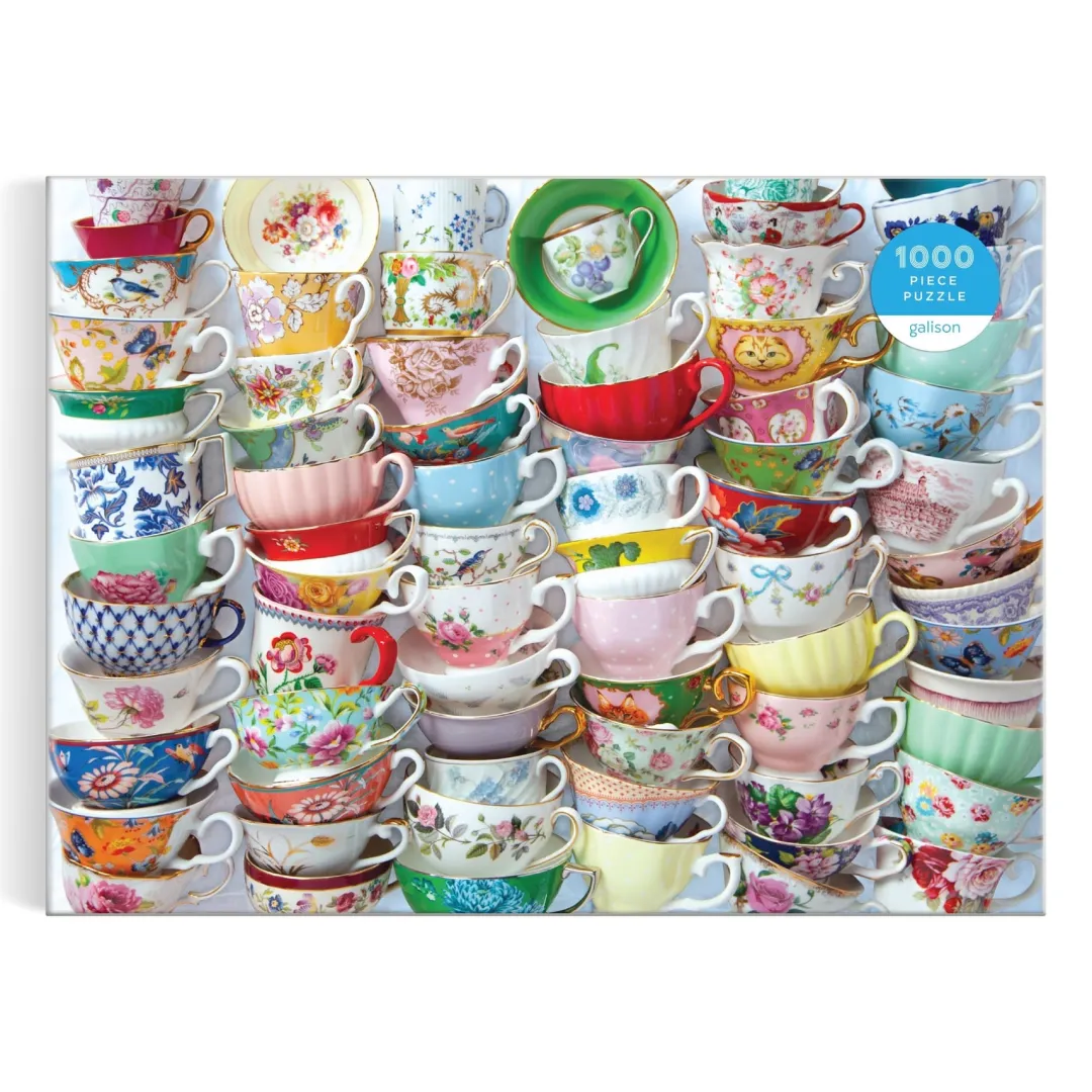 Galison Teacups 1000 Piece Puzzle