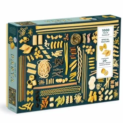Galison The Art of Pasta 1000 Piece Puzzle with Shaped Pieces