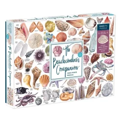 Galison The Beachcomber's Companion 1000 Piece Jigsaw Puzzle With Shaped Pieces