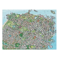Galison The City By the Bay 1000 Piece Maze Puzzle