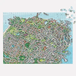 Galison The City By the Bay 1000 Piece Maze Puzzle