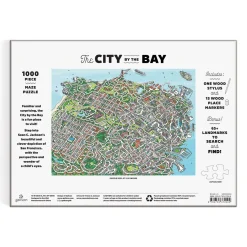 Galison The City By the Bay 1000 Piece Maze Puzzle