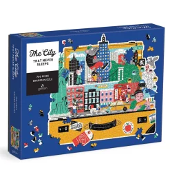 Galison The City That Never Sleeps 750 Piece Shaped Puzzle