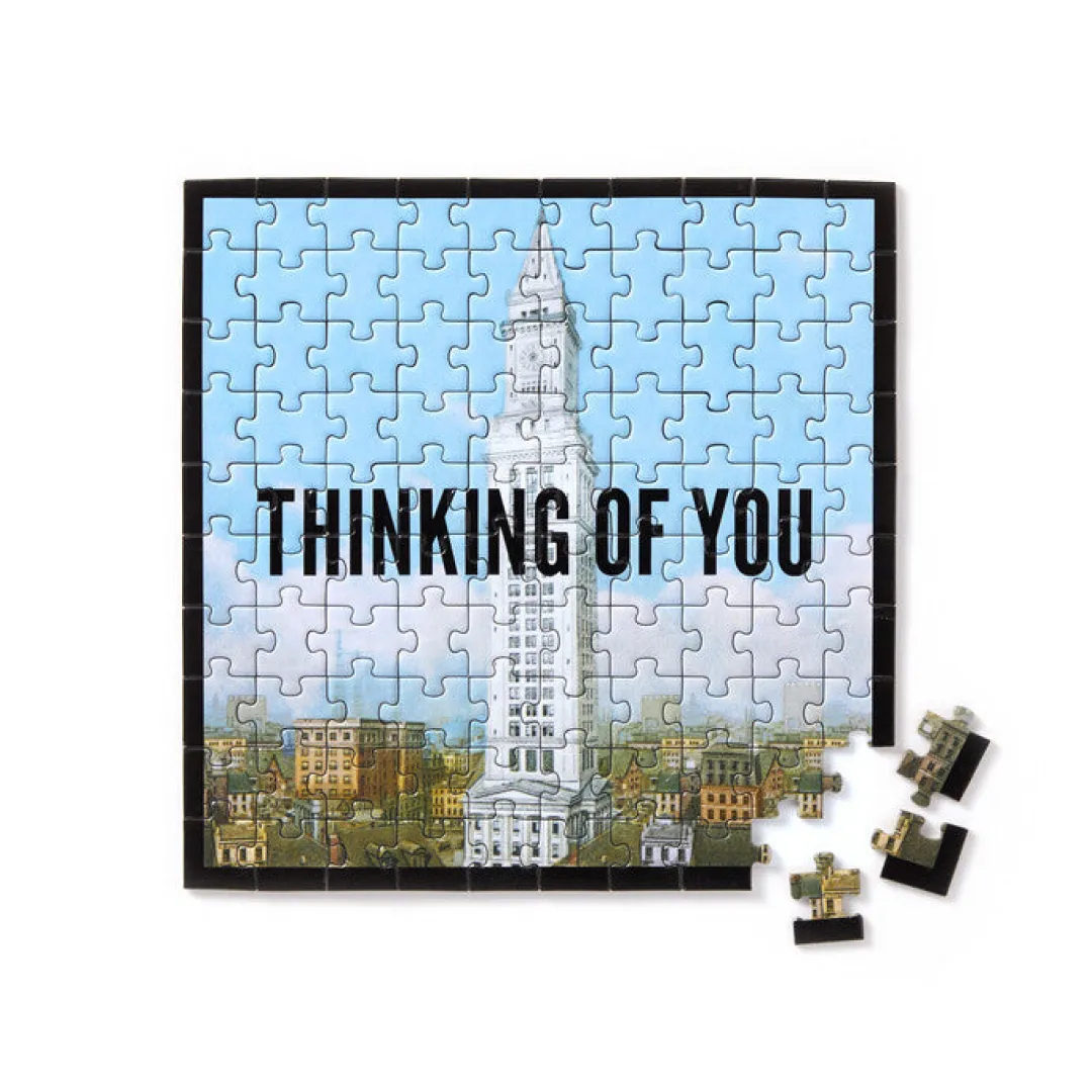 Galison Thinking Of You 100 Piece Mini Shaped Puzzle