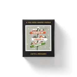 Galison Tidings 100 Piece Mini Shaped Puzzle
