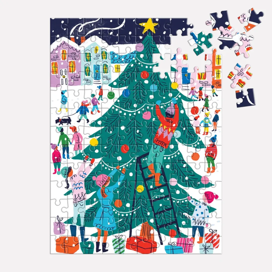 Galison Tree Decorating 130pc Puzzle Ornament