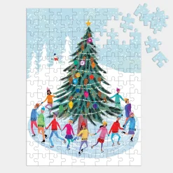 Galison Tree Skaters 130 Piece Puzzle Ornament