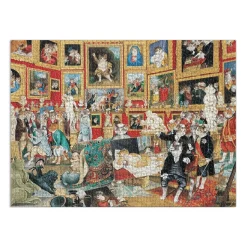 Galison Tribuna of the Uffizi Meowsterpiece of Western Art 1500 Piece Jigsaw Puzzle