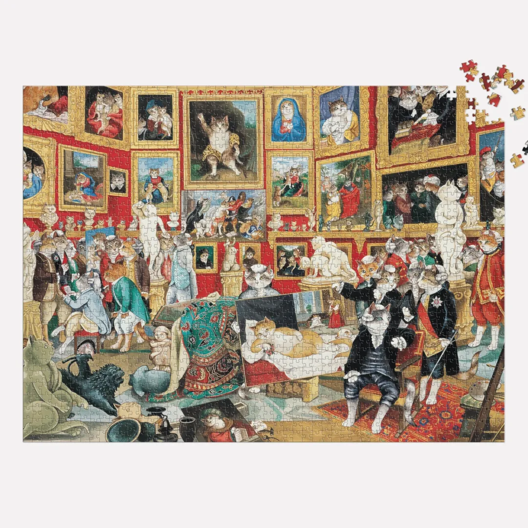 Galison Tribuna of the Uffizi Meowsterpiece of Western Art 1500 Piece Jigsaw Puzzle
