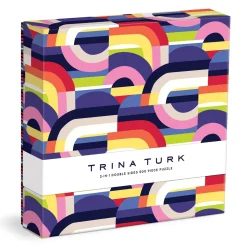 Galison Trina Turk 500 Piece Double Sided Puzzle with Shaped Pieces