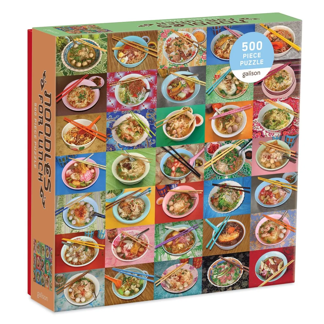Galison Troy Litten Noodles for Lunch 500 Piece Jigsaw Puzzle