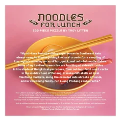 Galison Troy Litten Noodles for Lunch 500 Piece Jigsaw Puzzle