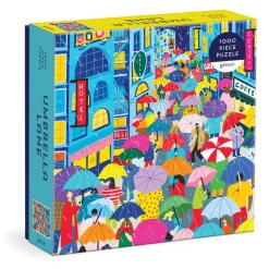 Galison Umbrella Lane 1000 Piece Puzzle