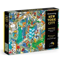Galison Uncovering New York City Search and Find 1000 Piece Puzzle