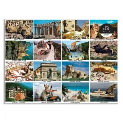 Galison Vacation Cats 1500 Piece Puzzle
