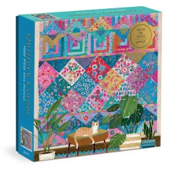 Galison Victoria Ball Quilter's Corner 1000 Piece Foil Puzzle