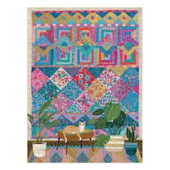 Galison Victoria Ball Quilter's Corner 1000 Piece Foil Puzzle