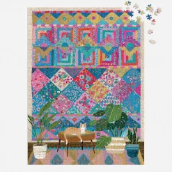 Galison Victoria Ball Quilter's Corner 1000 Piece Foil Puzzle
