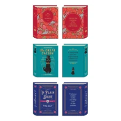 Galison Vintage Books Shaped Magnetic Bookmarks