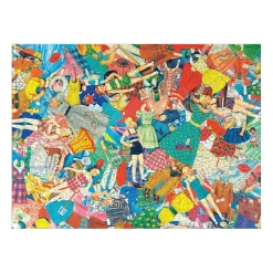Galison Vintage Paper Dolls 1000 Piece Jigsaw Puzzle in Square Box