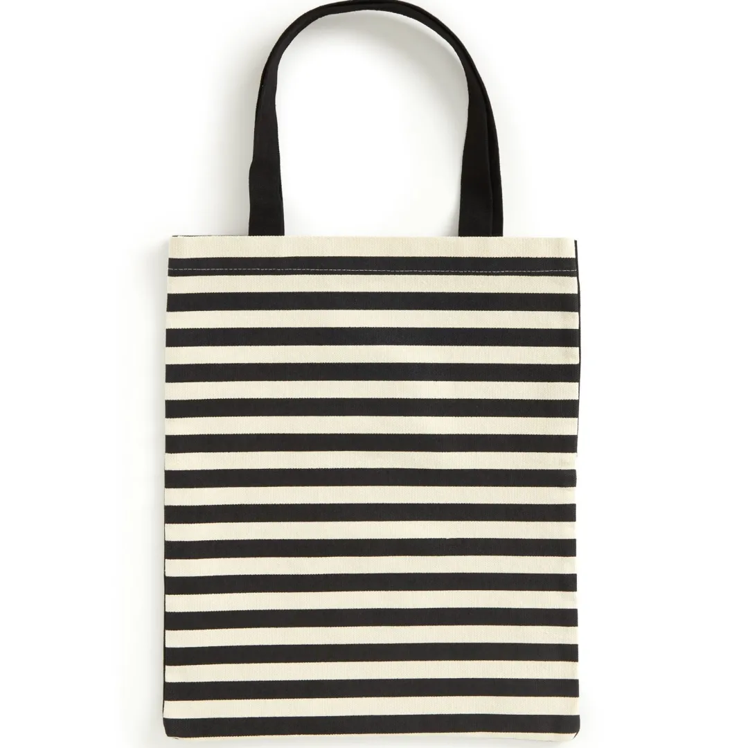 Galison Warhol Banana Canvas Tote Bag - Black