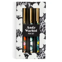 Galison Warhol Flowers Everyday Pen Set