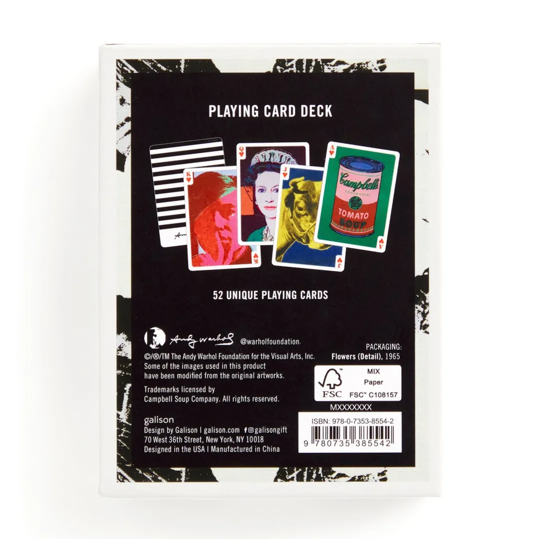 Galison Warhol Pop Art Playing Card Deck
