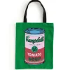 Galison Warhol Soup Can Canvas Tote Bag - Green