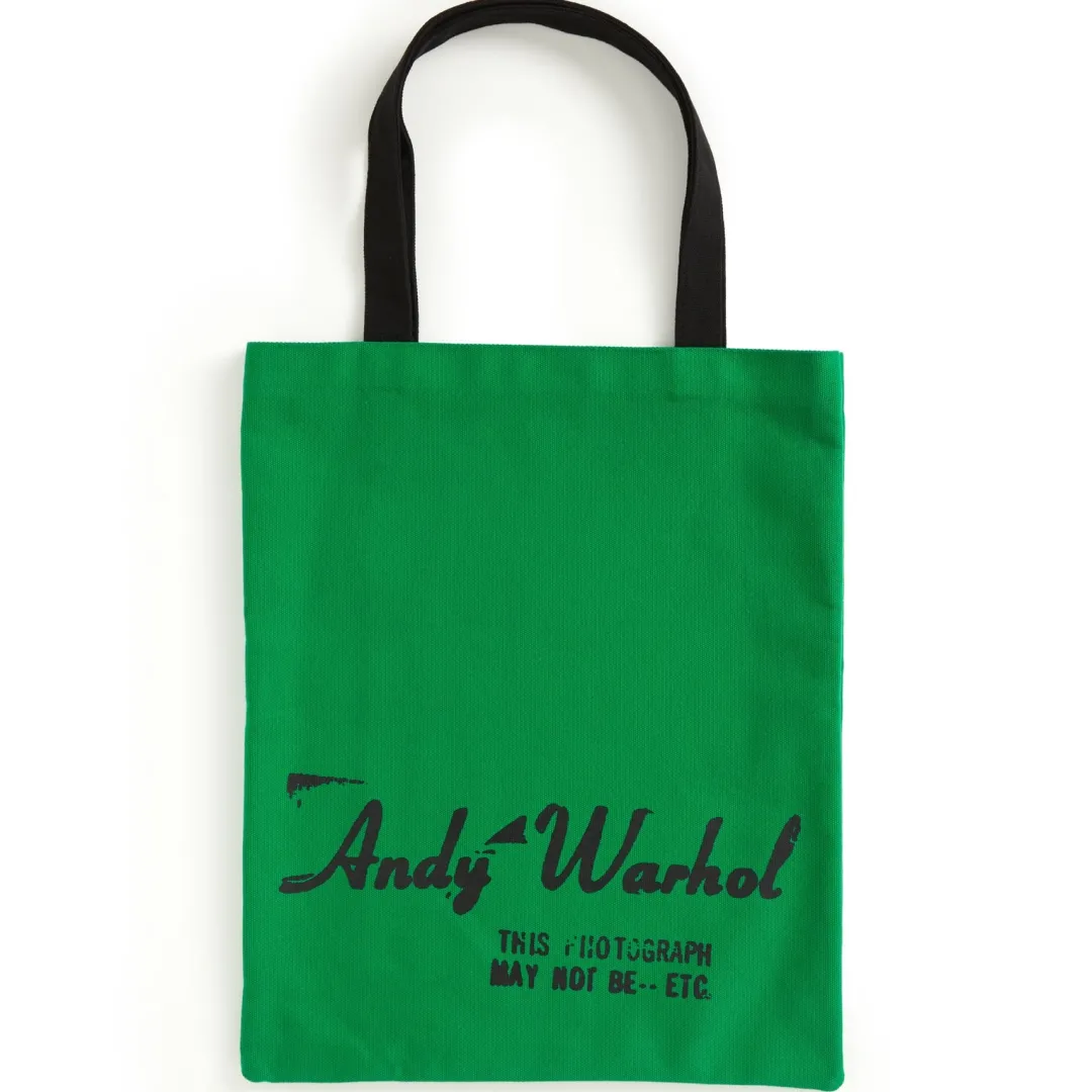 Galison Warhol Soup Can Canvas Tote Bag - Green