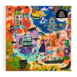 Galison Welcome to Spooky Town 500 Piece Puzzle